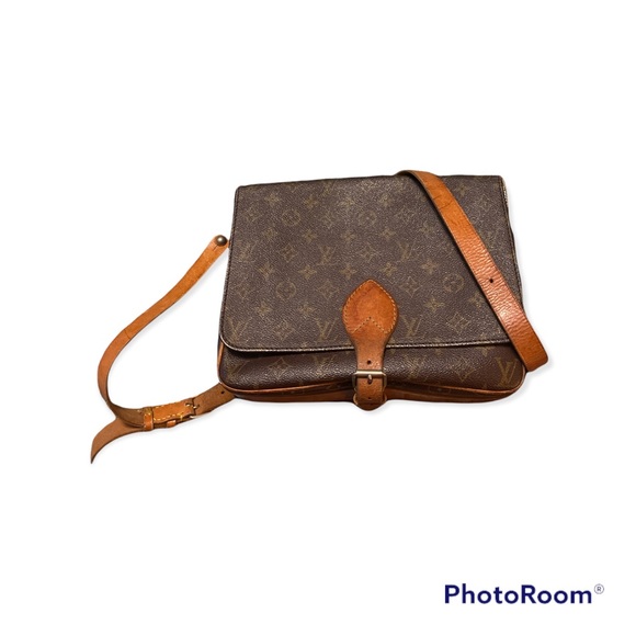 Louis Vuitton Handbags - Authentic LOUIS VUITTON Cartouchiere MM Shoulder Bag Monogram Leather Brown